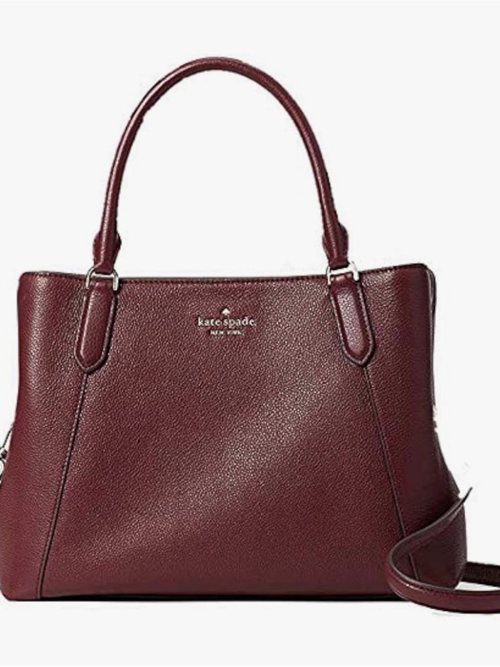 Kate Spade New York Jackson Cherrywood Pebbled Leather Satchel - Picture 4 of 7